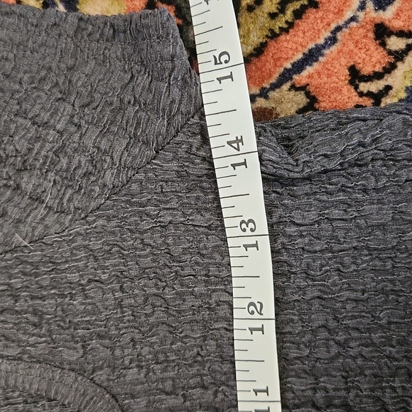 Old Navy Charcoal Gray Top Square Neck S - Picture 5 of 7